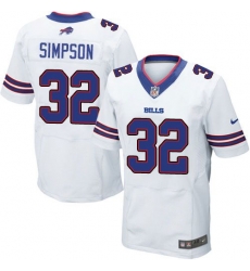 Nike Bills #32 O J Simpson White Mens Stitched NFL New Elite Jersey Nike Bills #32 O J Simpson White Mens Stitched NFL New Elite Jersey