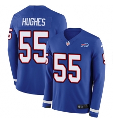 Nike Bills 55 Jerry Hughes Royal Blue Team Color Men s Stitched NFL Limited Therma Long Sleeve Jersey Nike Bills 55 Jerry Hughes Royal Blue Team Color Men s Stitched NFL Limited Therma Long Sleeve Jersey