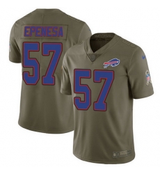Nike Bills 57 A J Epenesas Olive Men Stitched NFL Limited 2017 Salute To Service Jersey Nike Bills 57 A J Epenesas Olive Men Stitched NFL Limited 2017 Salute To Service Jersey