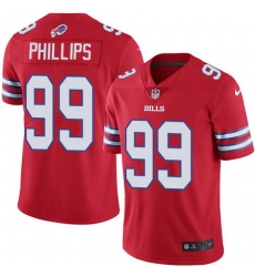 Nike Bills #99 Harrison Phillips Red Mens Stitched NFL Limited Rush Jersey Nike Bills #99 Harrison Phillips Red Mens Stitched NFL Limited Rush Jersey