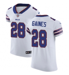Nike Buffalo Bills 28 E J Gaines White Men Stitched NFL New Elite Jersey Nike Buffalo Bills 28 E J Gaines White Men Stitched NFL New Elite Jersey