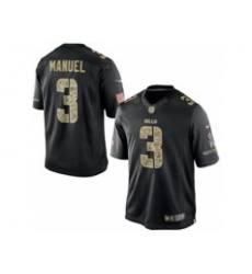 Nike Buffalo Bills 3 EJ Manuel Black Limited Salute To Service NFL Jersey Nike Buffalo Bills 3 EJ Manuel Black Limited Salute To Service NFL Jersey