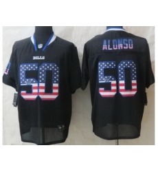 Nike Buffalo Bills 50 Kiko Alonso Black Elite USA Flag Fashion NFL Jersey Nike Buffalo Bills 50 Kiko Alonso Black Elite USA Flag Fashion NFL Jersey