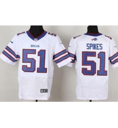 Nike Buffalo Bills 51 Brandon Spikes White Elite NFL Jersey Nike Buffalo Bills 51 Brandon Spikes White Elite NFL Jersey