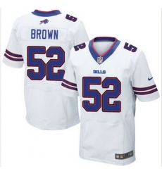 Nike Buffalo Bills #52 Preston Brown White Mens Stitched NFL New Elite Jersey Nike Buffalo Bills #52 Preston Brown White Mens Stitched NFL New Elite Jersey