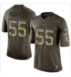 Nike Buffalo Bills #55 Jerry Hughes Green Men's Stitched NFL Limited Salute To Service Jersey Nike Buffalo Bills #55 Jerry Hughes Green Men's Stitched NFL Limited Salute To Service Jersey