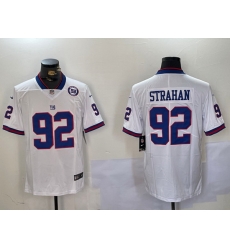 Nike Giants 92 Michael Strahan White Men Stitched NFL Limited Rush Jersey Nike Giants 92 Michael Strahan White Men Stitched NFL Limited Rush Jersey
