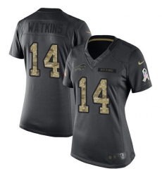 Nike Bills #14 Sammy Watkins Black Womens Stitched NFL Limited 2016 Salute to Service Jersey Nike Bills #14 Sammy Watkins Black Womens Stitched NFL Limited 2016 Salute to Service Jersey