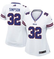 Nike Bills #32 O J Simpson White Womens Stitched NFL Elite Jersey Nike Bills #32 O J Simpson White Womens Stitched NFL Elite Jersey