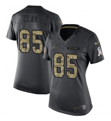 Nike Bills #85 Charles Clay Black Womens Stitched NFL Limited 2016 Salute to Service Jersey Nike Bills #85 Charles Clay Black Womens Stitched NFL Limited 2016 Salute to Service Jersey