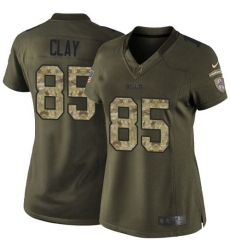 Nike Bills #85 Charles Clay Green Womens Stitched NFL Limited Salute to Service Jersey Nike Bills #85 Charles Clay Green Womens Stitched NFL Limited Salute to Service Jersey