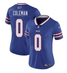 Women Buffalo Bills 0 Keon Coleman Blue Vapor Stitched Football Jersey Women Buffalo Bills 0 Keon Coleman Blue Vapor Stitched Football Jersey