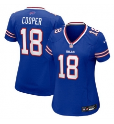 Women Buffalo Bills 18 Amari Cooper Royal Stitched Football Jersey Women Buffalo Bills 18 Amari Cooper Royal Stitched Football Jersey