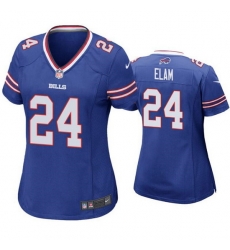 Women Buffalo Bills 24 Kaiir Elam Blue Vapor Untouchable Limited Stitched Football Jerse Women Buffalo Bills 24 Kaiir Elam Blue Vapor Untouchable Limited Stitched Football Jerse
