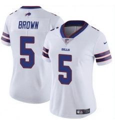 Women Buffalo Bills 5 Anthony Brown White Vapor Stitched Football Jersey Women Buffalo Bills 5 Anthony Brown White Vapor Stitched Football Jersey