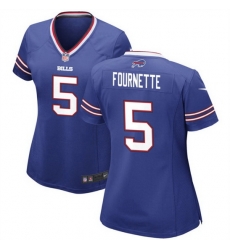 Women Buffalo Bills 5 Leonard Fournette Blue Stitched Football Jersey 28Run Small 29 Women Buffalo Bills 5 Leonard Fournette Blue Stitched Football Jersey 28Run Small 29