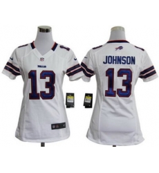 Women Nike Buffalo Bills 13# Steve Johnson White Nike NFL Jerseys Women Nike Buffalo Bills 13# Steve Johnson White Nike NFL Jerseys