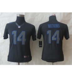 Women Nike Buffalo Bills #14 Watkins Black Jerseys(Impact Limited) Women Nike Buffalo Bills #14 Watkins Black Jerseys(Impact Limited)