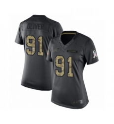 Womens Buffalo Bills 91 Ed Oliver Limited Black 2016 Salute to Service Football Jersey Womens Buffalo Bills 91 Ed Oliver Limited Black 2016 Salute to Service Football Jersey