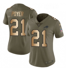 Womens Nike Buffalo Bills 21 Jordan Poyer Limited OliveGold 2017 Salute to Service NFL Jersey Womens Nike Buffalo Bills 21 Jordan Poyer Limited OliveGold 2017 Salute to Service NFL Jersey