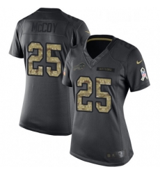 Womens Nike Buffalo Bills 25 LeSean McCoy Limited Black 2016 Salute to Service NFL Jersey Womens Nike Buffalo Bills 25 LeSean McCoy Limited Black 2016 Salute to Service NFL Jersey