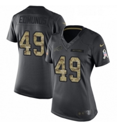 Womens Nike Buffalo Bills 49 Tremaine Edmunds Limited Black 2016 Salute to Service NFL Jersey Womens Nike Buffalo Bills 49 Tremaine Edmunds Limited Black 2016 Salute to Service NFL Jersey