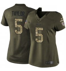 Womens Nike Buffalo Bills 5 Tyrod Taylor Elite Green Salute to Service NFL Jersey Womens Nike Buffalo Bills 5 Tyrod Taylor Elite Green Salute to Service NFL Jersey
