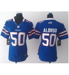 Women's Nike Buffalo Bills #50 Kiko Alonso Royal Blue Team Color Stitched NFL Limited Jersey Women's Nike Buffalo Bills #50 Kiko Alonso Royal Blue Team Color Stitched NFL Limited Jersey