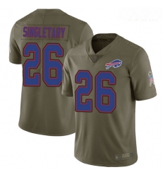 Bills #26 Devin Singletary Olive Youth Stitched Football Limited 2017 Salute to Service Jersey Bills #26 Devin Singletary Olive Youth Stitched Football Limited 2017 Salute to Service Jersey