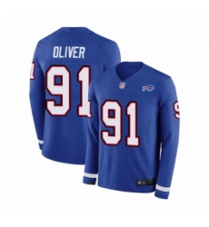 Youth Buffalo Bills 91 Ed Oliver Limited Royal Blue Therma Long Sleeve Football Jersey Youth Buffalo Bills 91 Ed Oliver Limited Royal Blue Therma Long Sleeve Football Jersey