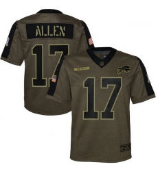 Youth Buffalo Bills Josh Allen Nike Olive 2021 Salute To Service Game Jersey Youth Buffalo Bills Josh Allen Nike Olive 2021 Salute To Service Game Jersey