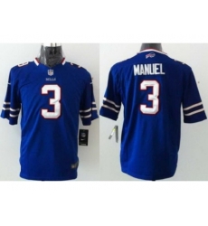 Youth Nike Buffalo Bills 3 EJ Manuel Blue NFL Jerseys Youth Nike Buffalo Bills 3 EJ Manuel Blue NFL Jerseys
