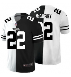 Carolina Panthers 22 Christian McCaffrey Men Black V White Peace Split Nike Vapor Untouchable Limited NFL Jersey Carolina Panthers 22 Christian McCaffrey Men Black V White Peace Split Nike Vapor Untouchable Limited NFL Jersey