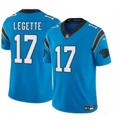 Men Carolina Panthers 17 Xavier Legette Blue 2024 F U S E Vapor Limited Stitched Football Jersey Men Carolina Panthers 17 Xavier Legette Blue 2024 F U S E Vapor Limited Stitched Football Jersey