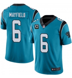 Men Carolina Panthers 2022 #6 Baker Mayfield Blue With 3-star C Patch Vapor Untouchable Limited Stitched Jersey Men Carolina Panthers 2022 #6 Baker Mayfield Blue With 3-star C Patch Vapor Untouchable Limited Stitched Jersey