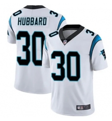Men Carolina Panthers #30 Chuba Hubbard White F U S E Stitched NFL Jersey Men Carolina Panthers #30 Chuba Hubbard White F U S E Stitched NFL Jersey