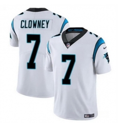 Men Carolina Panthers 7 Jadeveon Clowney White Vapor Limited Stitched Football Jersey Men Carolina Panthers 7 Jadeveon Clowney White Vapor Limited Stitched Football Jersey