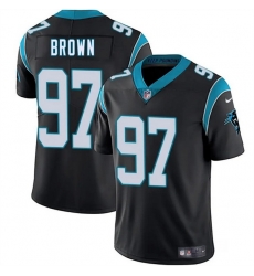 Men Carolina Panthers 97 Bobby Brown Black 2025 Vapor Limited Stitched Football Jersey Men Carolina Panthers 97 Bobby Brown Black 2025 Vapor Limited Stitched Football Jersey