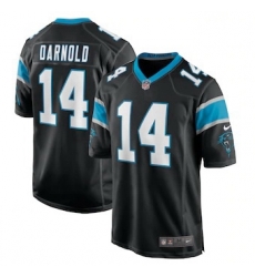 Men Nike Carolina Panthers 14 Sam Darnold Black Vapor Limited Jersey Men Nike Carolina Panthers 14 Sam Darnold Black Vapor Limited Jersey