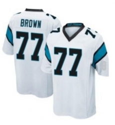 Men Nike Carolina Panthers Deonte Brown 77 White Vapor Limited Jersey Men Nike Carolina Panthers Deonte Brown 77 White Vapor Limited Jersey