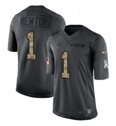 Mens Nike Carolina Panthers 1 Cam Newton Limited Black 2016 Salute to Service NFL Jersey Mens Nike Carolina Panthers 1 Cam Newton Limited Black 2016 Salute to Service NFL Jersey