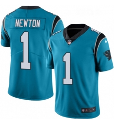 Mens Nike Carolina Panthers 1 Cam Newton Limited Blue Rush Vapor Untouchable NFL Jersey Mens Nike Carolina Panthers 1 Cam Newton Limited Blue Rush Vapor Untouchable NFL Jersey