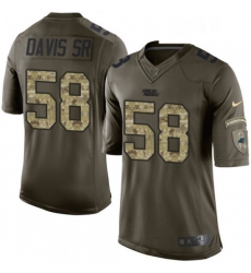 Mens Nike Carolina Panthers 58 Thomas Davis Limited Green Salute to Service NFL Jersey Mens Nike Carolina Panthers 58 Thomas Davis Limited Green Salute to Service NFL Jersey