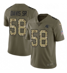 Mens Nike Carolina Panthers 58 Thomas Davis Limited OliveCamo 2017 Salute to Service NFL Jersey Mens Nike Carolina Panthers 58 Thomas Davis Limited OliveCamo 2017 Salute to Service NFL Jersey
