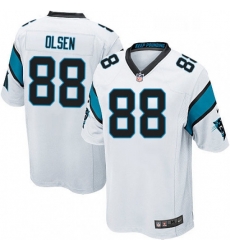 Mens Nike Carolina Panthers 88 Greg Olsen Game White NFL Jersey Mens Nike Carolina Panthers 88 Greg Olsen Game White NFL Jersey