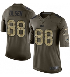 Mens Nike Carolina Panthers 88 Greg Olsen Limited Green Salute to Service NFL Jersey Mens Nike Carolina Panthers 88 Greg Olsen Limited Green Salute to Service NFL Jersey
