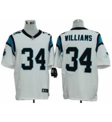 Nike Carolina Panthers 34 DeAngelo Williams White Elite NFL Jersey Nike Carolina Panthers 34 DeAngelo Williams White Elite NFL Jersey