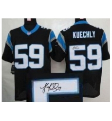 Nike Carolina Panthers 59 Kuechly Black Elite Signed NFL Jersey Nike Carolina Panthers 59 Kuechly Black Elite Signed NFL Jersey