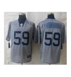 Nike Carolina Panthers 59 Kuechly grey Elite lights out NFL Jersey Nike Carolina Panthers 59 Kuechly grey Elite lights out NFL Jersey