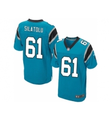 Nike Carolina Panthers 61 Amini Silatolu Blue Elite NFL Jersey Nike Carolina Panthers 61 Amini Silatolu Blue Elite NFL Jersey